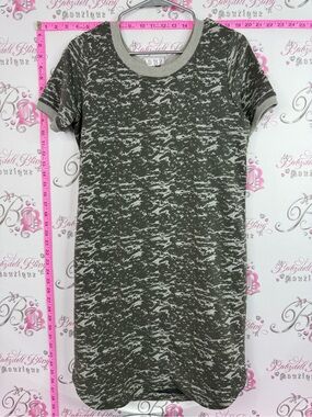Lole dress Olive Green & Cream Marbled Knit Tee